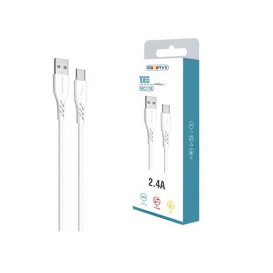 Modorwy Cable MC1110 Type C 2.4A 1m White Modorwy Cable MC1110 Type C 2.4A 1m White